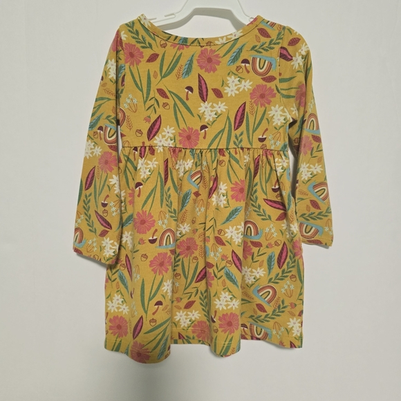 Toddler Girl 2T Fall Dress Mustard Yellow/ Pants - Picture 8 of 13